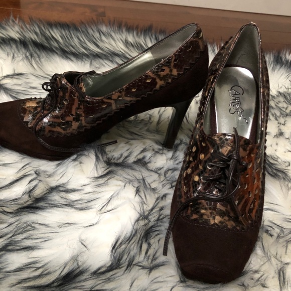 CARLOS SANTANA DARING HEELS PUMPS SNAKE SKIN. NWOT - Picture 6 of 6